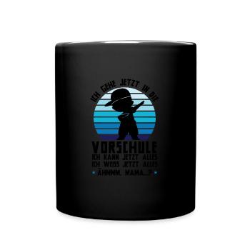 Vorschule Dabbing Vorschulkind Geschenk - Tasse einfarbig - Schwarz - Vorne