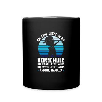 Vorschule Dabbing Vorschüler Geschenk - Tasse einfarbig - Schwarz - Vorne