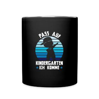 Kindergarten Dabbing Kita-Anfang Geschenk - Tasse einfarbig - Schwarz - Vorne
