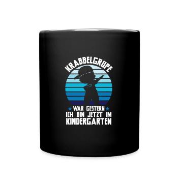 Kindergarten Dabbing Kindergartenanfänger Geschenk - Tasse einfarbig - Schwarz - Vorne