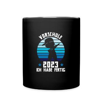 Vorschule 2023 Dabbing Vorschüler Geschenk - Tasse einfarbig - Schwarz - Vorne