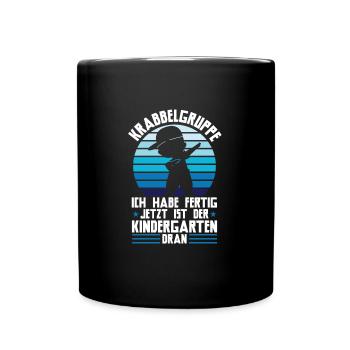 Kindergarten Dabbing Kindergartenanfänger Geschenk - Tasse einfarbig - Schwarz - Vorne