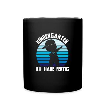Kindergarten Dabbing Kita-Abgänger Geschenk - Tasse einfarbig - Schwarz - Vorne