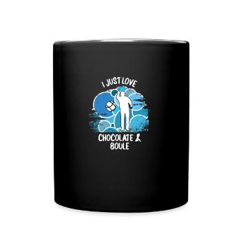 Boule Pétanque Boccia Boules Chocolat - Mug uni - noir - Devant