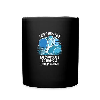 Taucher tauchen Sporttaucher Gerätetauchen - Tasse einfarbig - Schwarz - Vorne