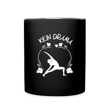 Yoga - Tasse einfarbig - Schwarz - Vorne