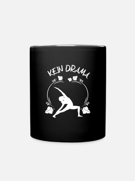 Yoga - Tasse einfarbig - Schwarz