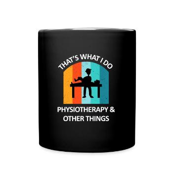 Physiothérapeute Cadeau humoristique disant drôle - Mug uni - noir - Devant