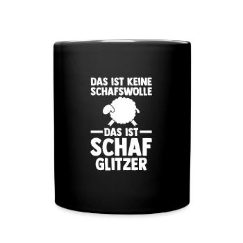 Schaf Landwirt Schafe Geschenk - Tasse einfarbig - Schwarz - Vorne