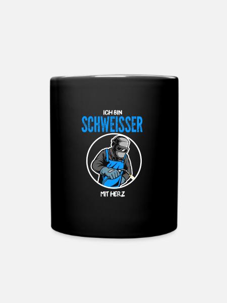 Schweißer Beruf Schweisser Geschenk - Tasse einfarbig - Schwarz