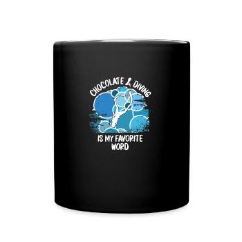 Taucher tauchen Sporttaucher Gerätetauchen - Tasse einfarbig - Schwarz - Vorne