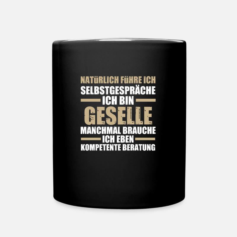 Geselle Handwerk Gesellenbrief Geschenk - Tasse einfarbig - Schwarz