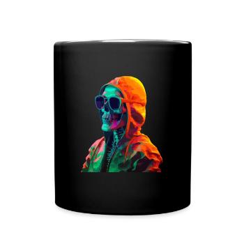 Skeleton Halloween Horror Monster Blood Sunglasses - Full Colour Mug - black - Front