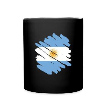 Drapeau de l’Argentine Amérique du Sud Drapeau de l’Argentine - Mug uni - noir - Devant