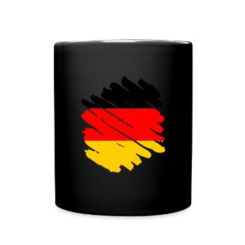 Germany Flag German Flag Used Look Homeland - Full Colour Mug - black - Front