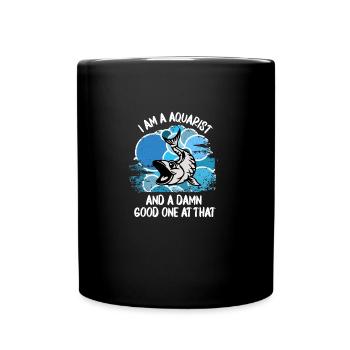 Aquarium Aquarists Fish Ornamental fish Aquaristics - Full Colour Mug - black - Front