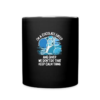 Taucher tauchen Sporttaucher Gerätetauchen - Tasse einfarbig - Schwarz - Vorne