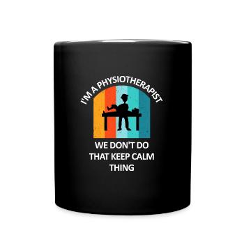 Physiothérapeute Cadeau humoristique disant drôle - Mug uni - noir - Devant