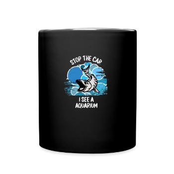 Aquarium Aquarist Fish Ornamental Fish Aquaristics - Full Colour Mug - black - Front