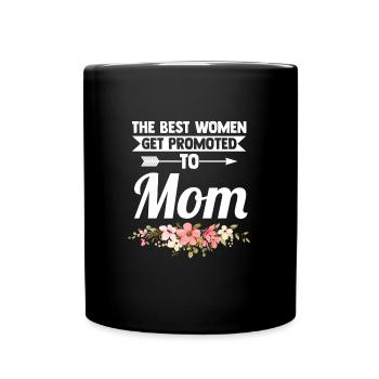 Mutter Familie Mütter Geschenk - Tasse einfarbig - Schwarz - Vorne