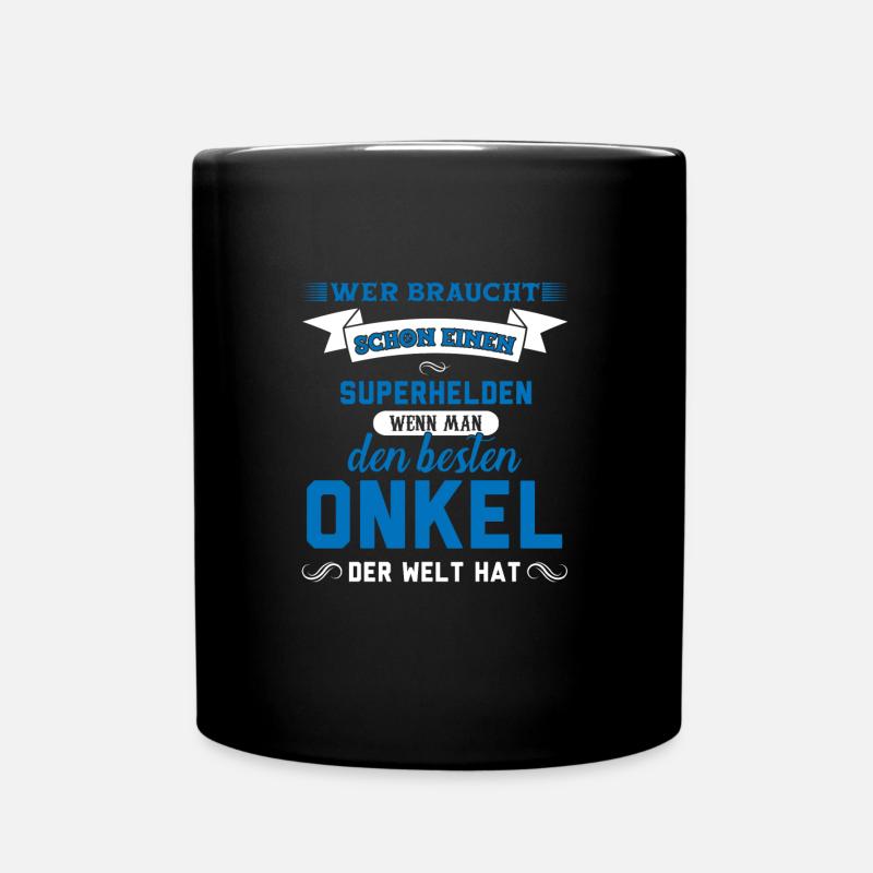 Onkel Familie Onkels Geschenk - Tasse einfarbig - Schwarz