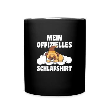 Schlafanzug Mops Mops-Liebhaber Geschenk - Tasse einfarbig - Schwarz - Vorne