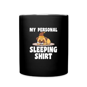 Schlafanzug Mops Mops-Liebhaber Geschenk - Tasse einfarbig - Schwarz - Vorne