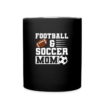 baller fussball baller Geschenk - Tasse einfarbig - Schwarz - Vorne