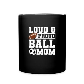 baller fussball baller Geschenk - Tasse einfarbig - Schwarz - Vorne