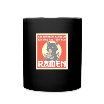 Ramen Japan Japanisch Geschenk - Tasse einfarbig - Schwarz - Vorne