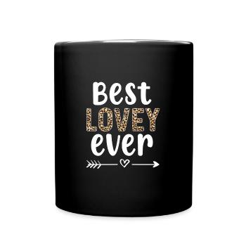 Beste Lovey Lovey Großmutter Wertschätzung Lovey - Tasse einfarbig - Schwarz - Vorne