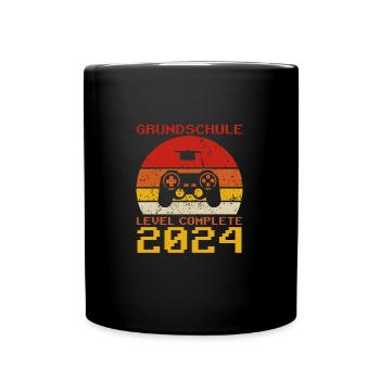 Grundschule 2024 Grundschule bestanden Grundschule - Tasse einfarbig - Schwarz - Vorne