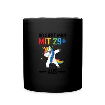 Geburtstag Geburtstagfeier dreizig Jahre alt Gesch - Tasse einfarbig - Schwarz - Vorne