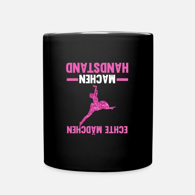 Handstand Turnerin Turnen Geschenk - Tasse einfarbig - Schwarz