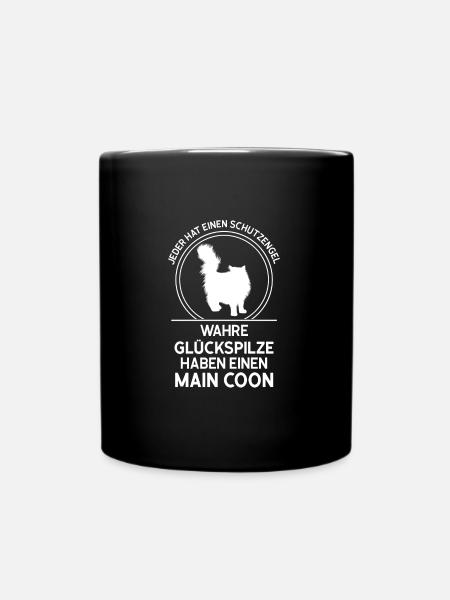 Main Coon Katze Main Coon Katze Geschenk - Tasse einfarbig - Schwarz