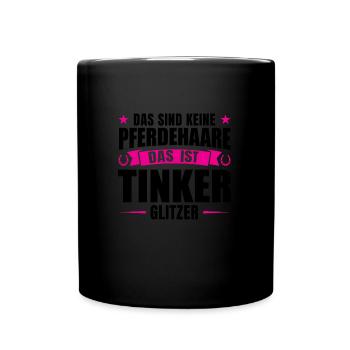 Tinker Pferd Tinker Liebhaber Geschenk - Tasse einfarbig - Schwarz - Vorne
