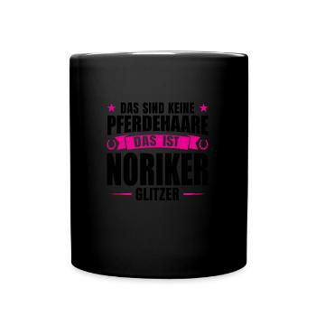Noriker Pferd Pferde Geschenk - Tasse einfarbig - Schwarz - Vorne