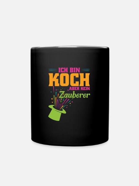 Koch Beruf Küchenchef Geschenk - Tasse einfarbig - Schwarz
