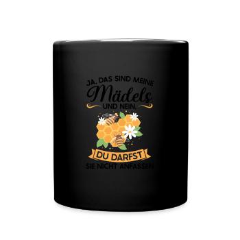 Imker Bienen Imkern Geschenk - Tasse einfarbig - Schwarz - Vorne