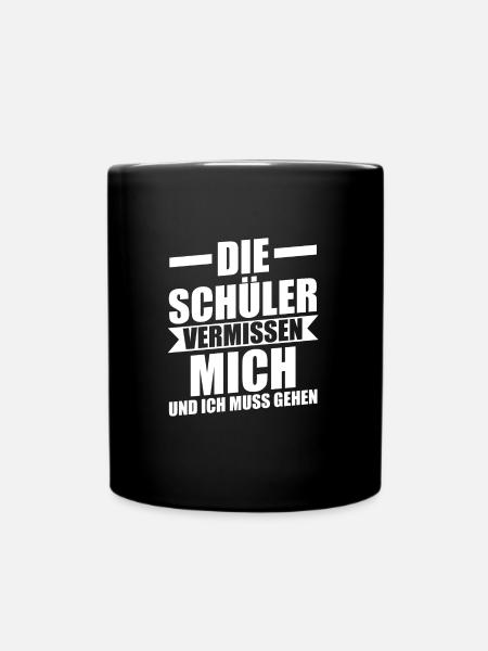 Lehrer Beruf Lehrkraft Geschenk - Tasse einfarbig - Schwarz