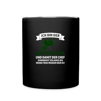 Garten Opa Pflanzen Gärtner Geschenk - Tasse einfarbig - Schwarz - Vorne