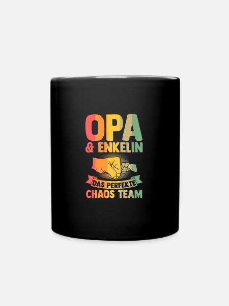 Patenonkel Patensohn Taufpate Geschenk - Tasse einfarbig - Schwarz