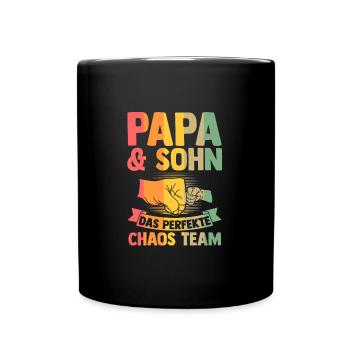 Patenonkel Patentochter Pate Geschenk - Tasse einfarbig - Schwarz - Vorne