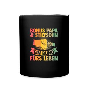 Opa & Enkelin Familie Enkelin Geschenk - Tasse einfarbig - Schwarz - Vorne