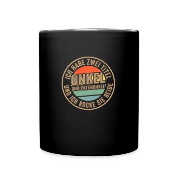 Opa & Enkel Familie Enkel Geschenk - Tasse einfarbig - Schwarz - Vorne