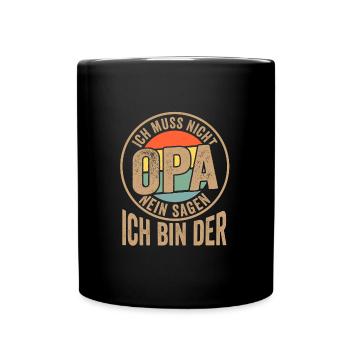 Onkel & Neffe Familie Onkels Geschenk - Tasse einfarbig - Schwarz - Vorne