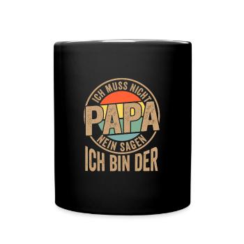 Onkel & Nichte Familie Onkels Geschenk - Tasse einfarbig - Schwarz - Vorne