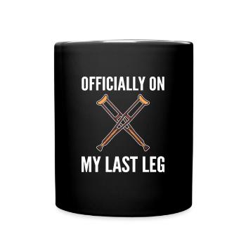 Broken leg - Full Colour Mug - black - Front