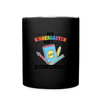 Kindergartenkind Kindergarten Kindergartenanfang G - Tasse einfarbig - Schwarz - Vorne