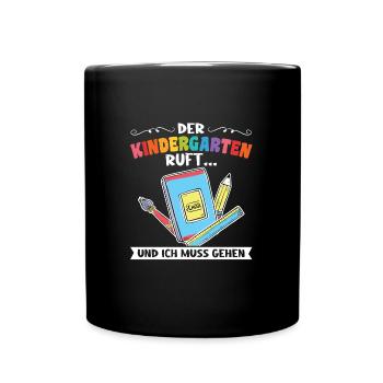 Kindergartenkind Kindergarten Kindergartenanfang G - Tasse einfarbig - Schwarz - Vorne